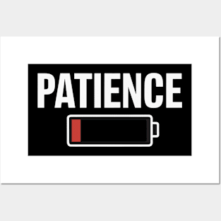 Battery Patience Work Stress Level Posters and Art